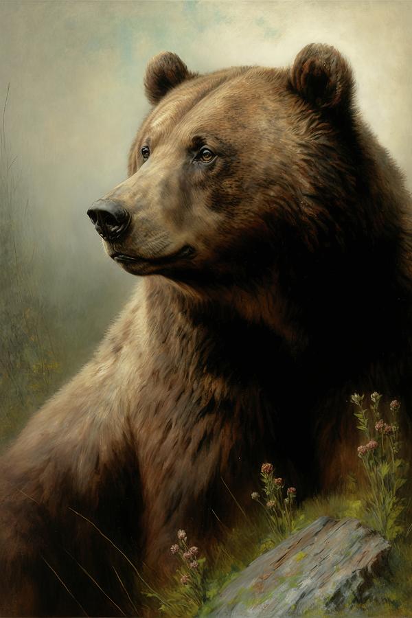 Grizzly Bear 2 Digital Art by Mindscape Arts - Fine Art America