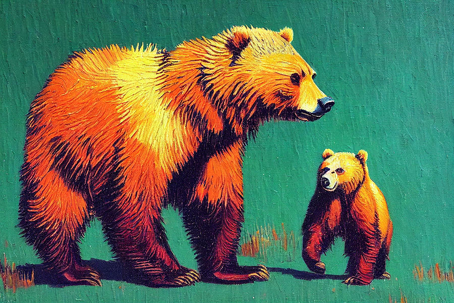 Grizzly  Bear  And  Pheasant  Oil  Painting  In  The  S  B57d605f  2fcd  64553e  95ce  0439645563d23 Painting
