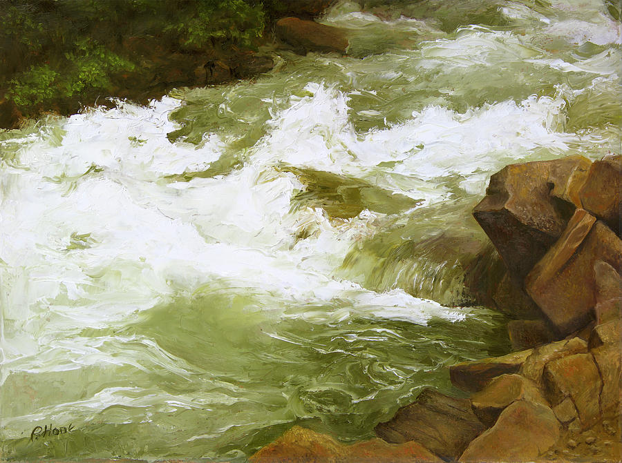 Grizzly Creek Spring Melt #3 Painting by Hone Williams