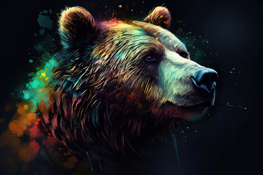 Grizzly Paint Photograph by Athena Mckinzie
