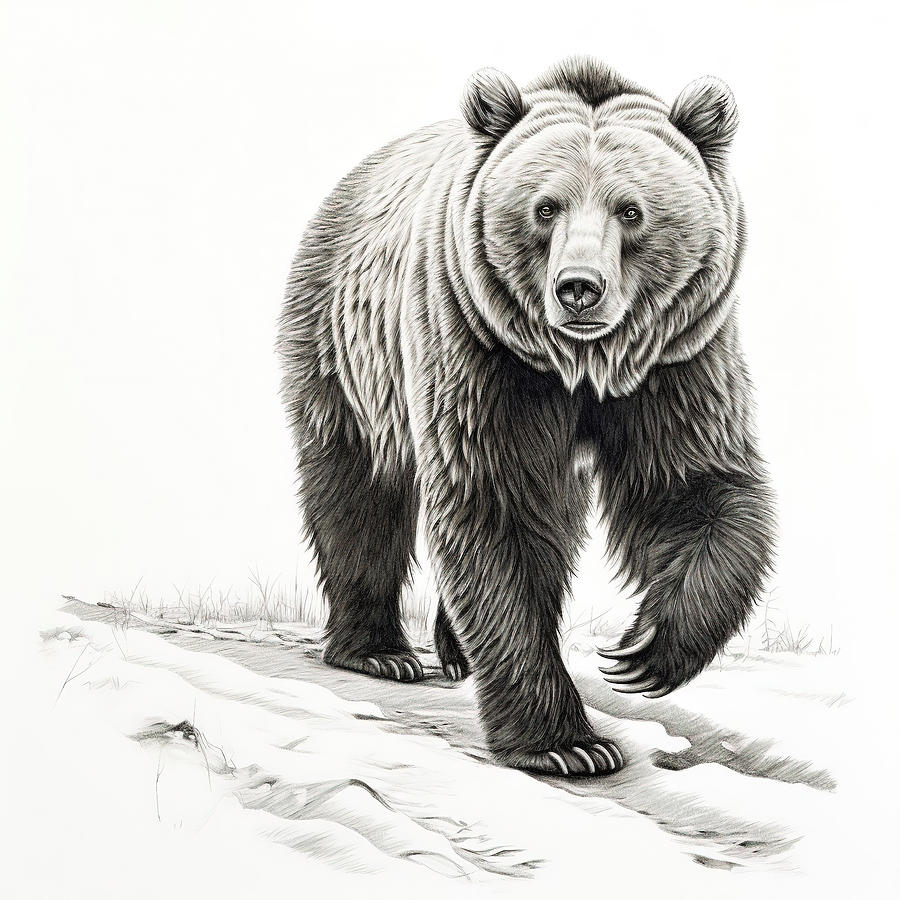 Grizzly Walk Digital Art by Athena Mckinzie - Fine Art America