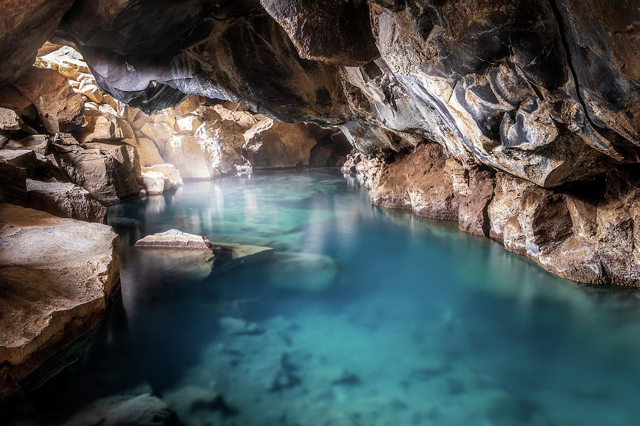 Grjotagja Lava Cave in Iceland Photograph by Alexios Ntounas