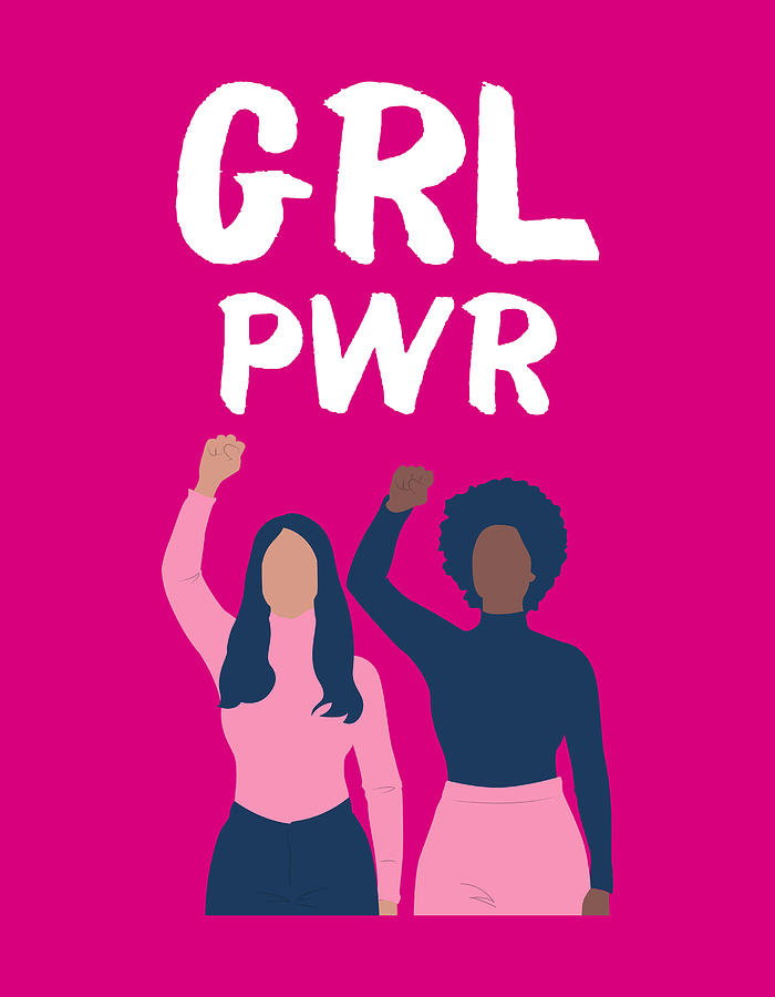 GRL PWR The feminist Mixed Media by Gagster Pixels
