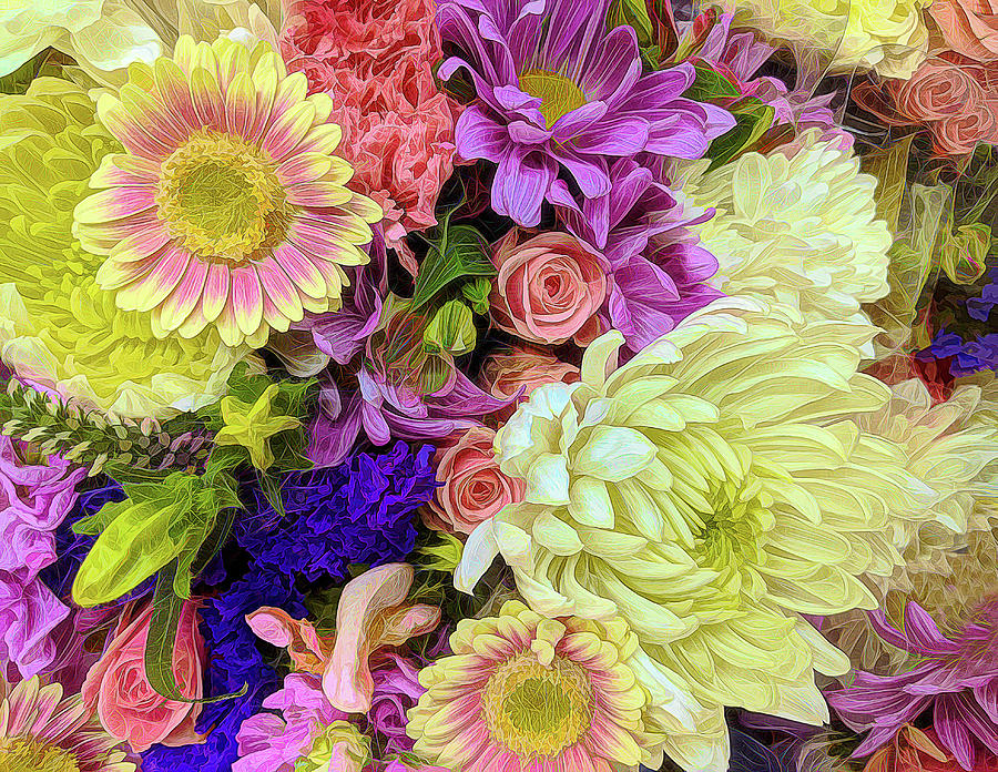 Grocery Flowers August Photograph by Georgette Grossman