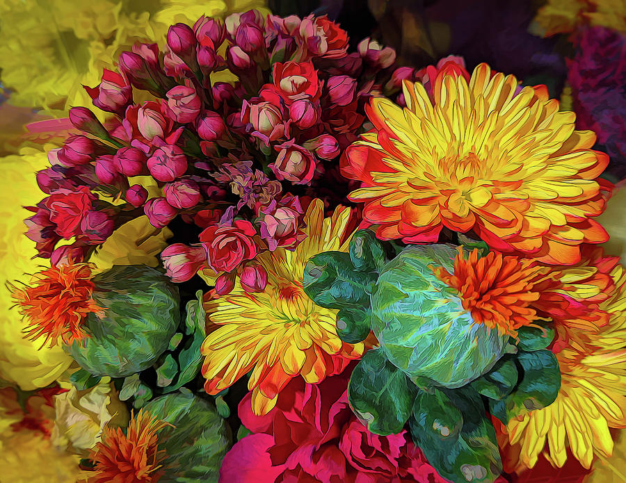 Grocery Flowers January Photograph by Georgette Grossman