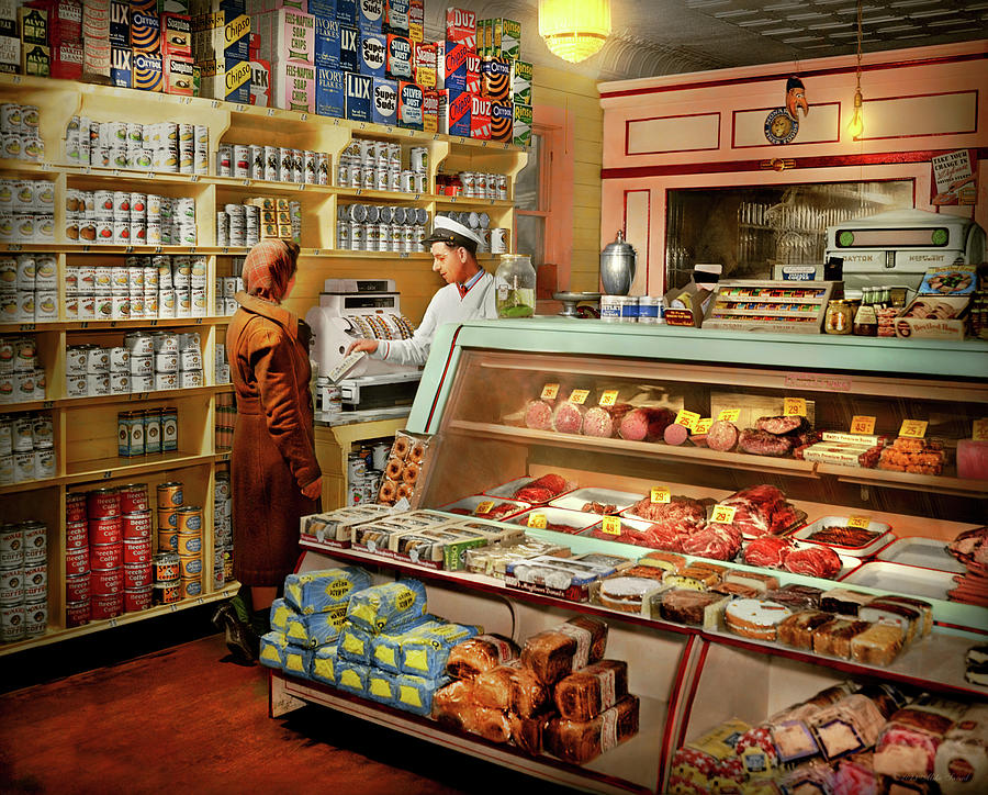 Grocery - Provincetown, MA - Anybodys deli 1942 Photograph by Mike Savad