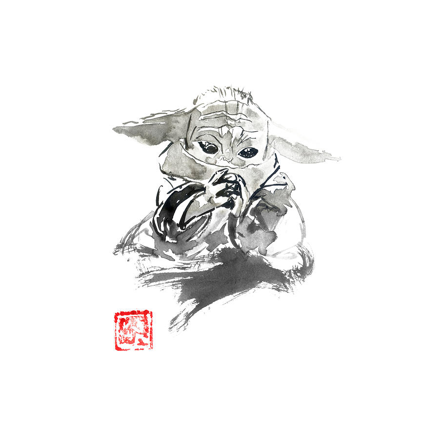 Baby Yoda Face Coffee Mug by Pechane Sumie - Pixels Merch