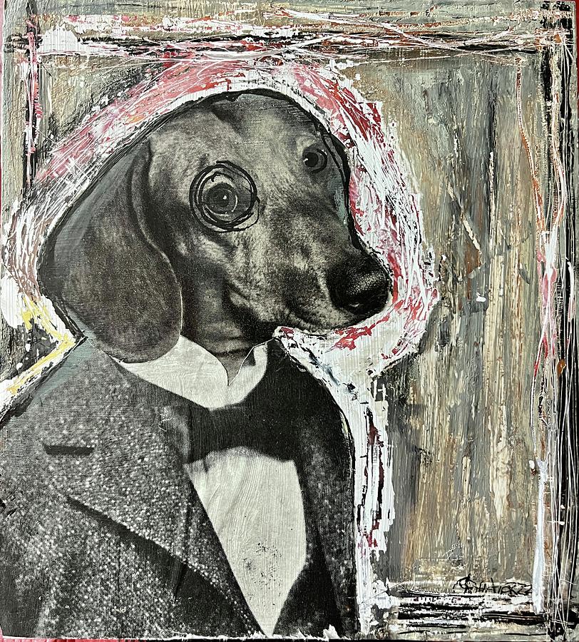 Dog Mixed Media - The Best Man   by Eric Rottcher