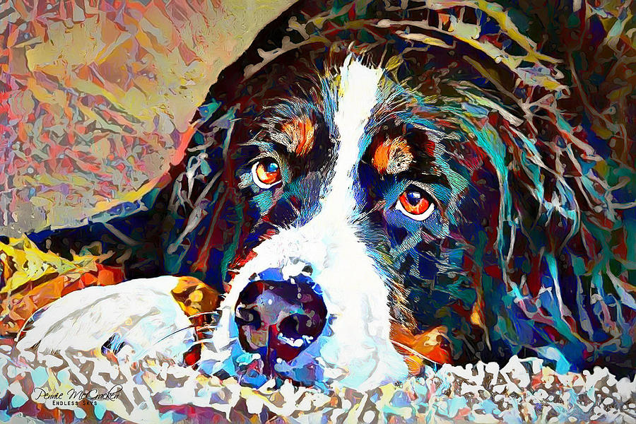 Groovy Pup Digital Art by Pennie McCracken