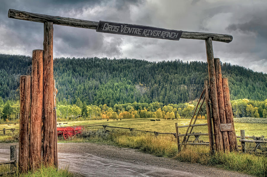 Mountain Photograph - Gros Ventre River Ranch 2 by Donna Kennedy