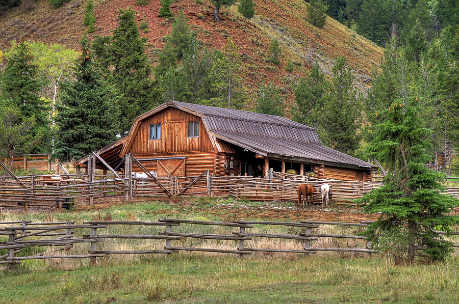 Grand Teton National Park Photograph - Gros Ventre River Ranch by Donna Kennedy