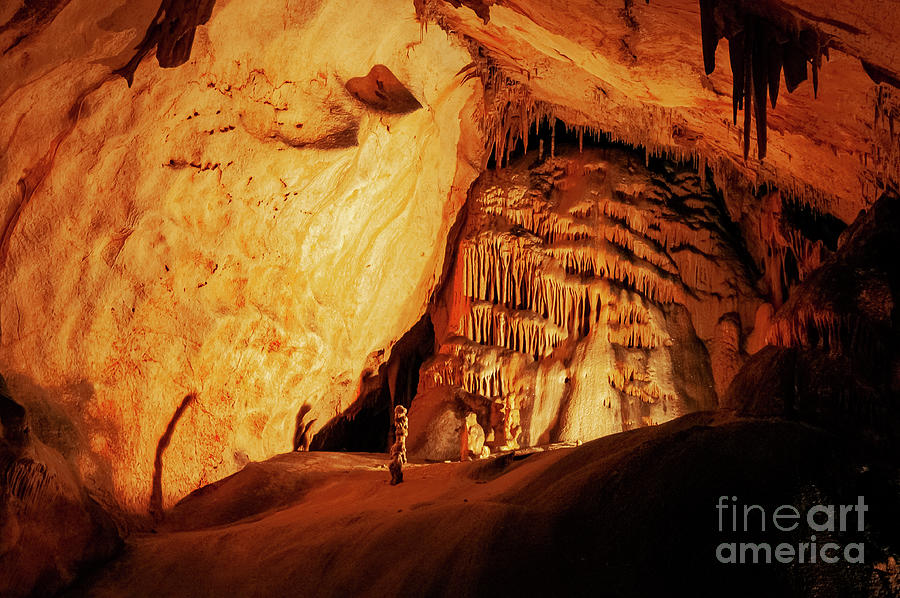 Grotte de St. Marcel Cave Formations Photograph by Bob Phillips