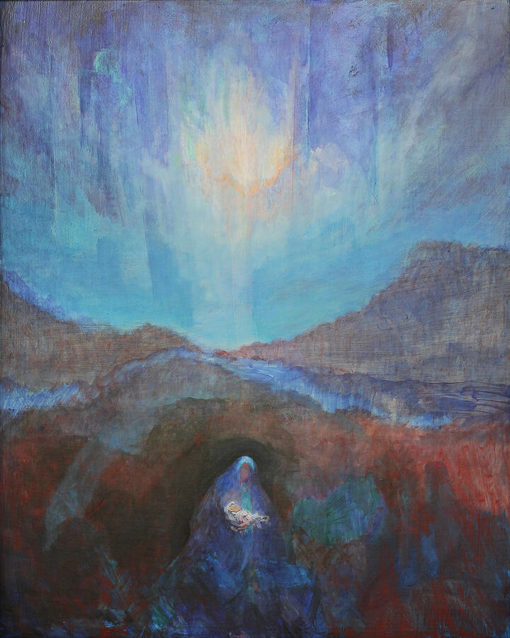 Grotten Madonna Painting by Ninetta Sombart Grotten Madonna Painting by Ninetta Sombart