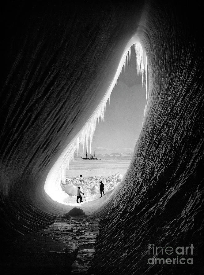 Grotto in an Iceberg - 1911 by Herbert Ponting Grotto in an Iceberg - 1911 by Herbert Ponting