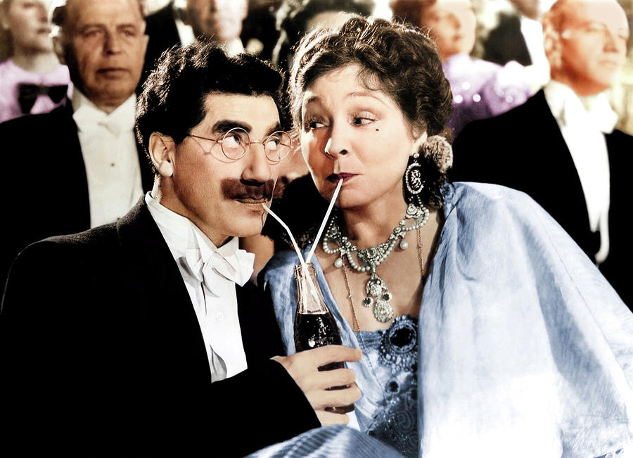 Groucho Marx Photograph - Groucho Marx and Margaret Dumont by Movie World Posters