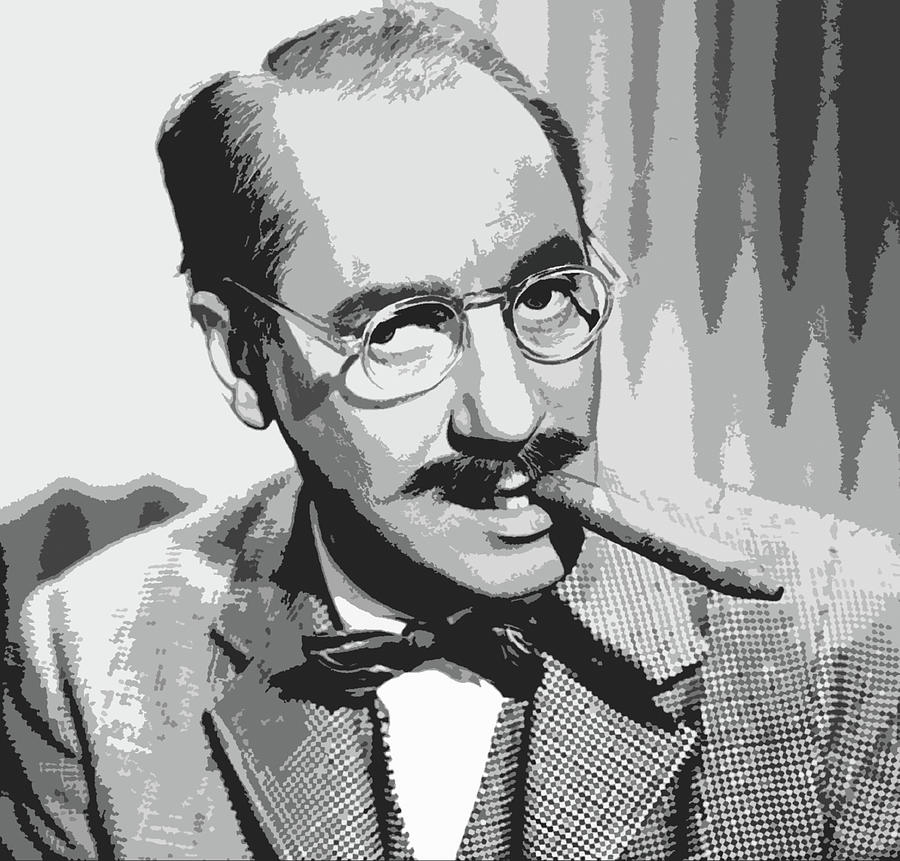 Groucho Marx Digital Art by Roy Pedersen