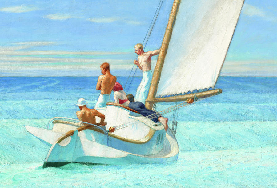 Ground Swell, detail Painting by Edward Hopper - Fine Art America