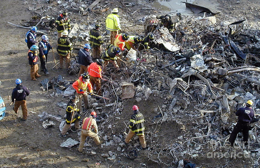 Ground Zero on 3-17-02 Photograph by Steven Spak