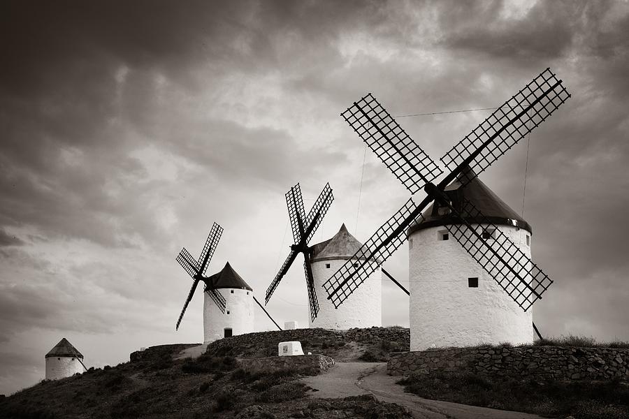 Group of Windmill  Photograph by Songquan Deng