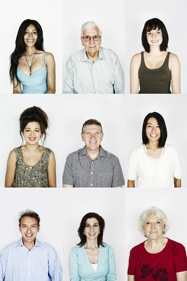 Group portrait of people Photograph by Flashpop