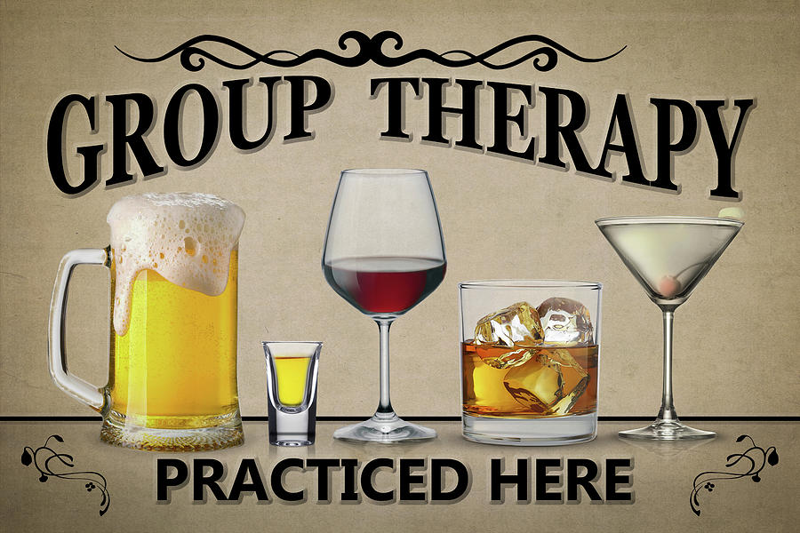 Group Therapy Sign Photograph by Dale Kincaid