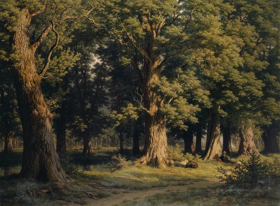 Grove near Lucerne Painting by Robert Zund Swiss