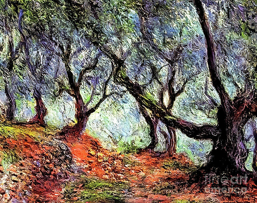 Grove of Olive Trees in Bordighera by Claude Monet 1884 Painting by Claude Monet