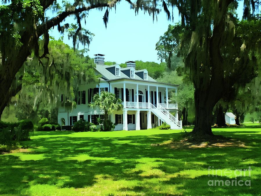 Grove Plantation - Adams Run Glory Digital Art by Joseph Hendrix