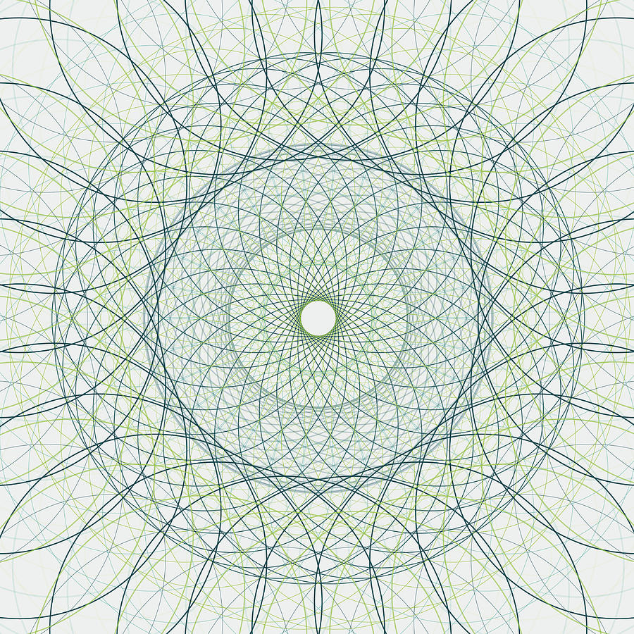 Growth Concentric Circle Vector Graphic Drawing by FrankRamspott