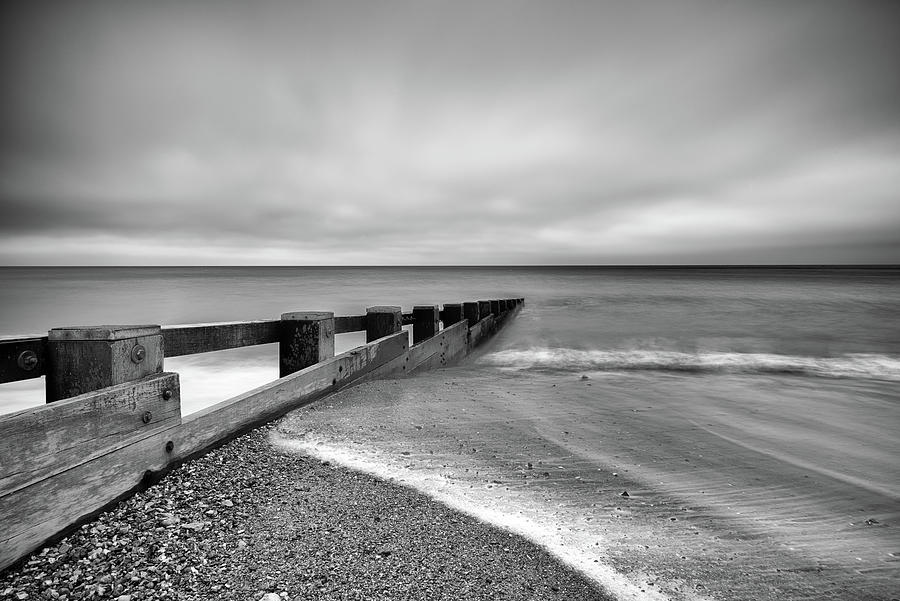 Groyne on Swanage Beach, Dorset, England, UK Photograph by Sarah Howard