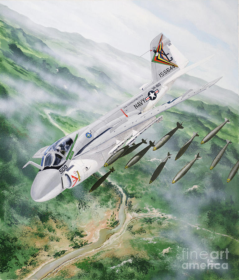 Grumman A-6 Intruder Painting by Steve Ferguson
