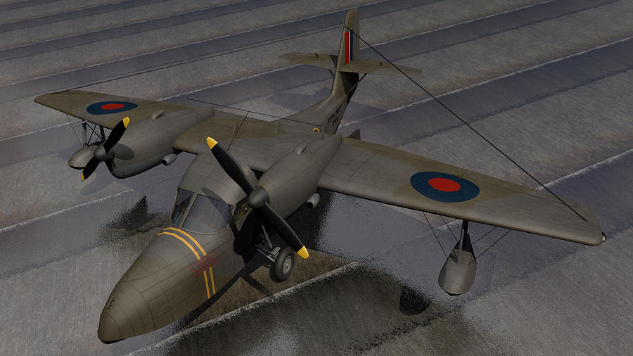 Grumman Gosling Mk-1 RAF Digital Art by Mark Rowles