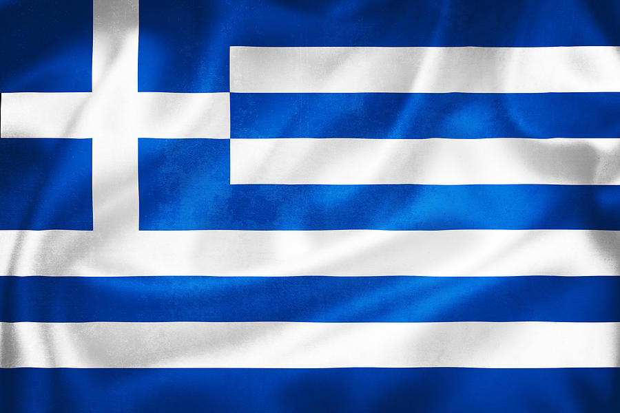 Grunge 3D illustration of Greece flag Photograph by Brch Photography