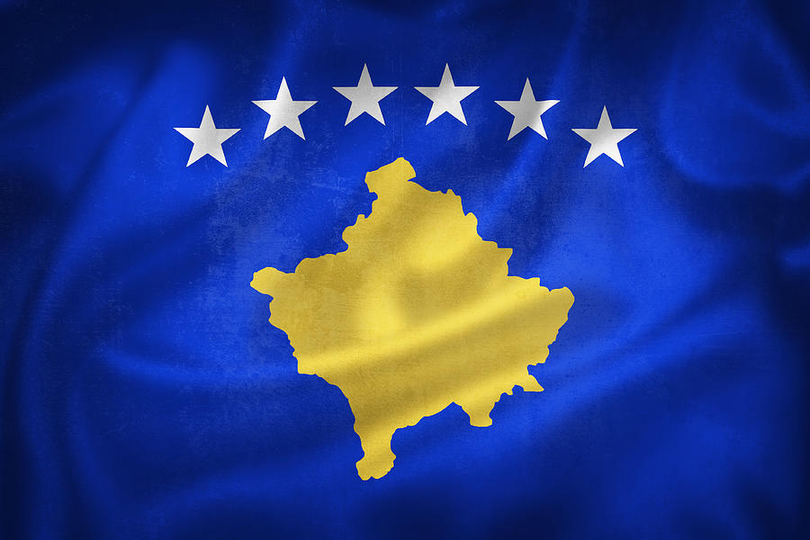 Grunge 3D illustration of Kosovo flag Photograph by Brch Photography ...