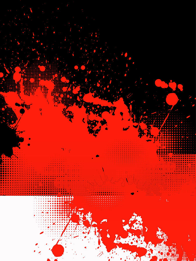 Grunge Blood Painting by Tony Rubino