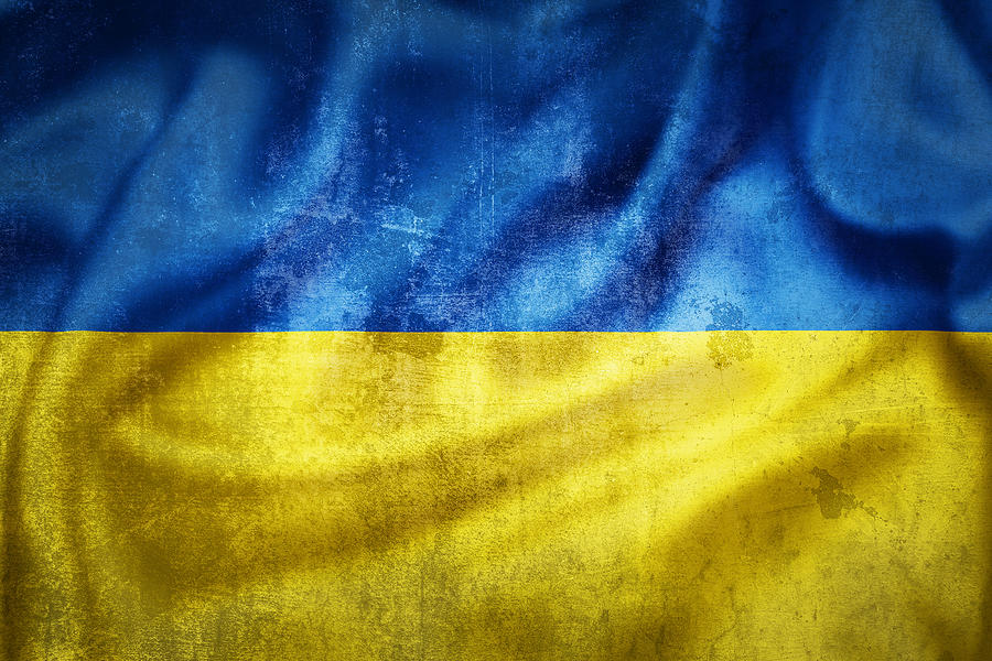 Grunge flag of Ukraine illustration Photograph by Brch Photography ...