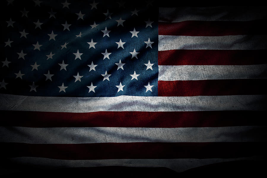 Grunge Flag Usa Photograph