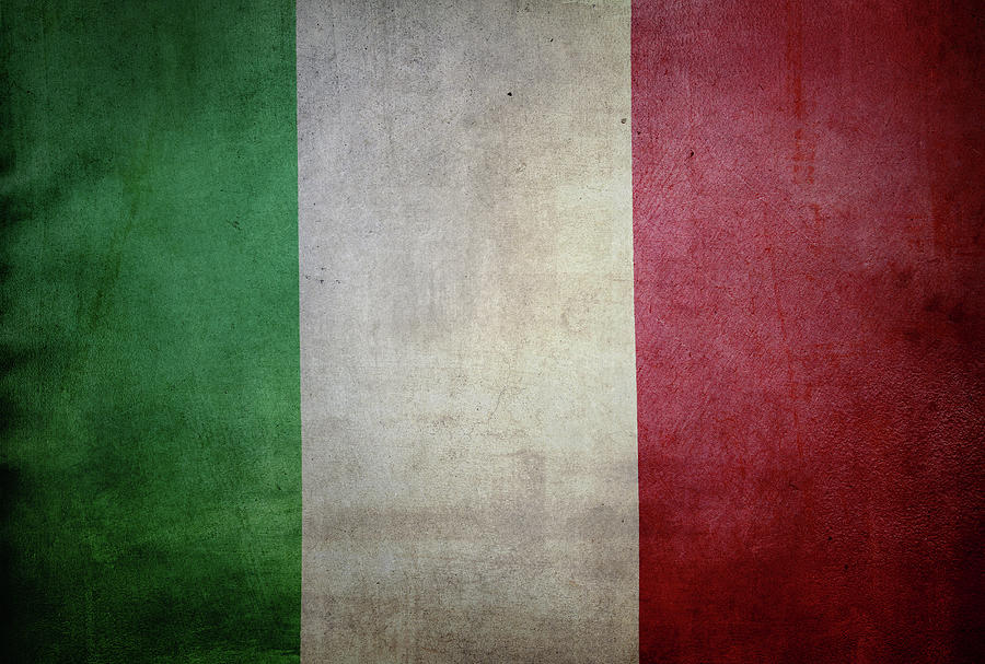 Grunge Italian Flag Photograph
