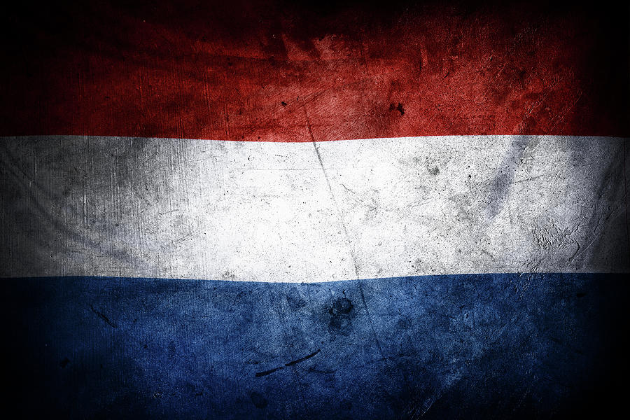Grunge Netherlands Flag Photograph