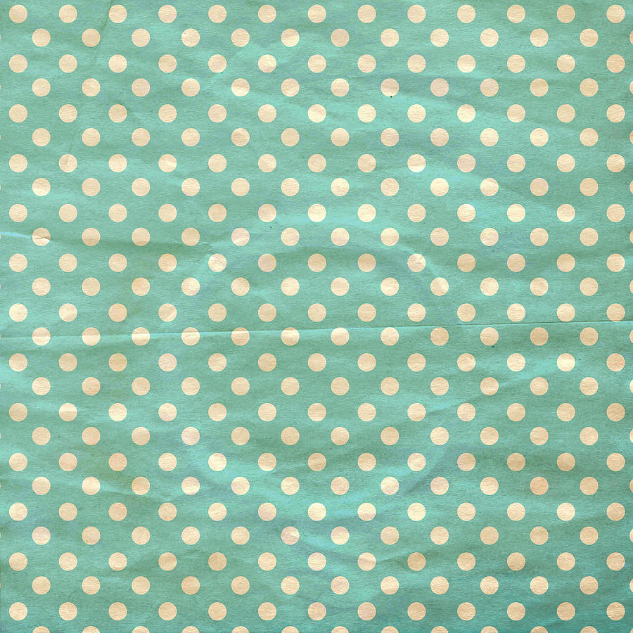 Vintage Drawing - Grunge polka dots seamless pattern by Julien