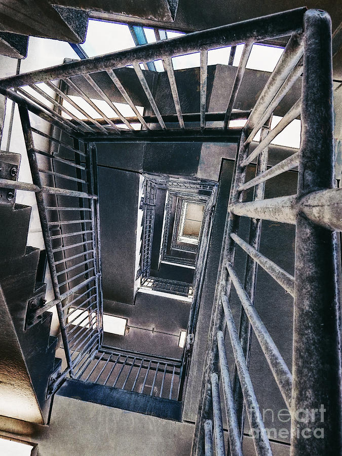 Grunge Stairwell Photograph by Phil Perkins