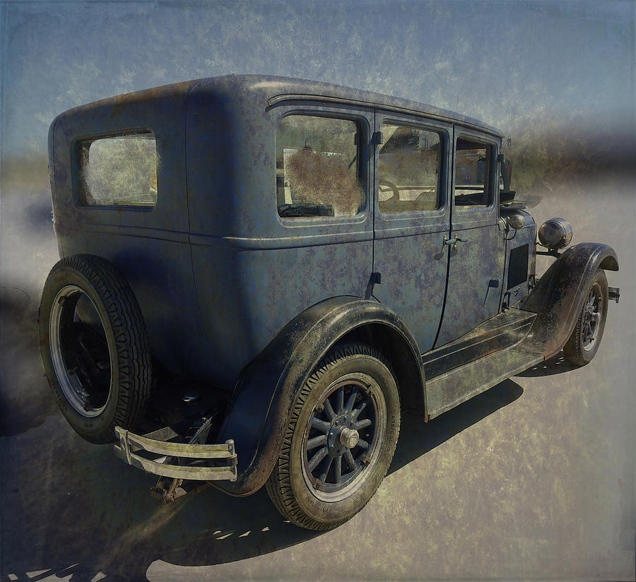 Grunge Version 1928 Model A  Photograph by Cathy Anderson