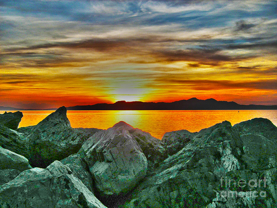 GSL Sunset Photograph by Steve Mitchell