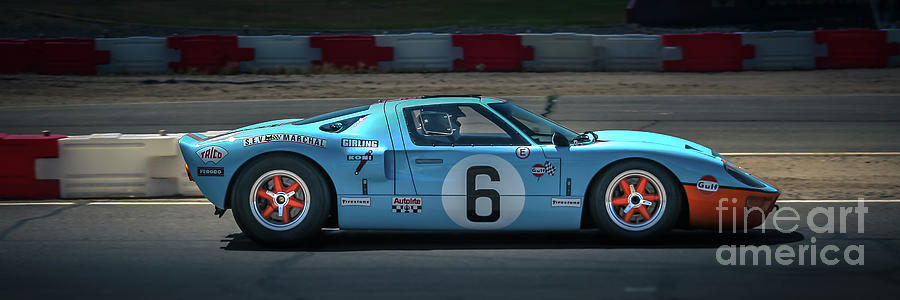 GT40 Drive by Photograph by Darrell Foster