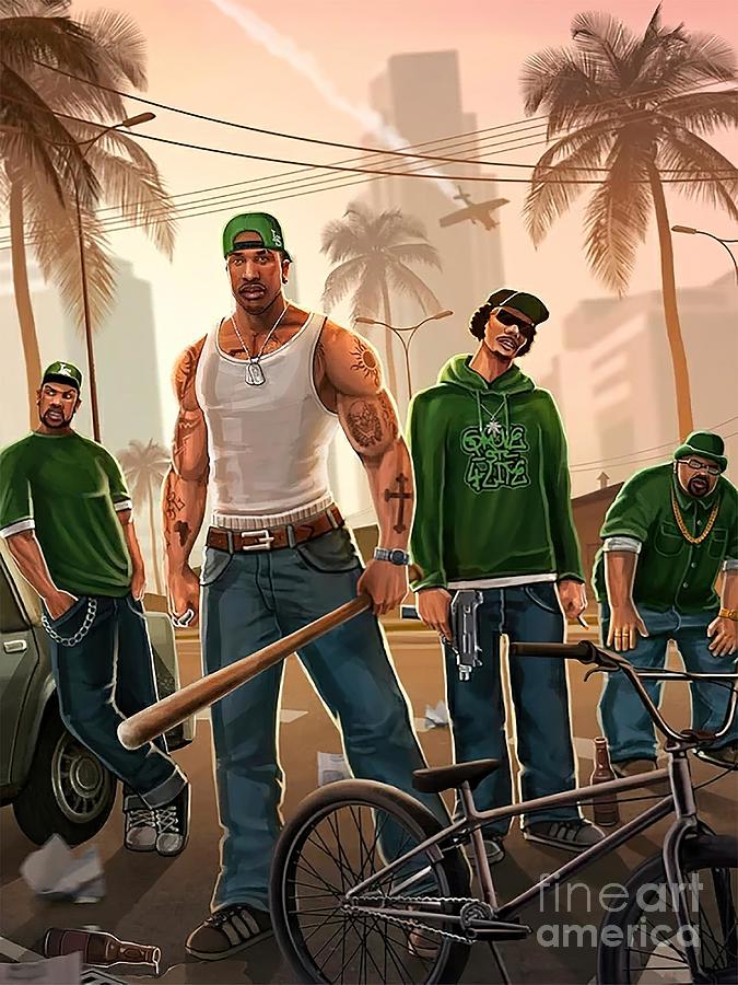 Gta San Andreas Painting by Chapman Dan Fine Art America