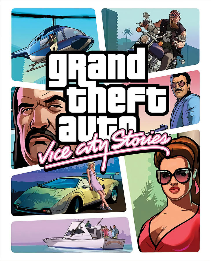 Grand Theft Auto Digital Art - GTA Vice City Stories by Luci Morris