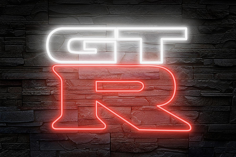 GTR Neon On Brick Photograph by Ricky Barnard