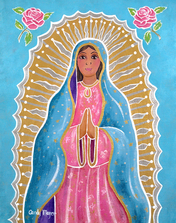 Guadalupe of the Light Painting by Candy Mayer