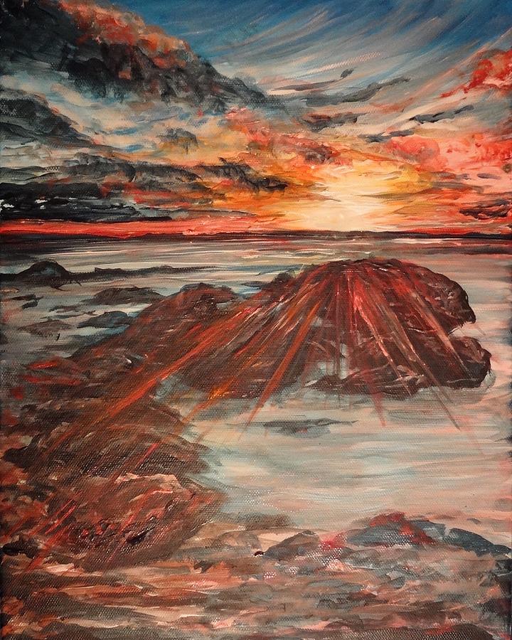 Guam Sunrise Painting by Michelle Pier
