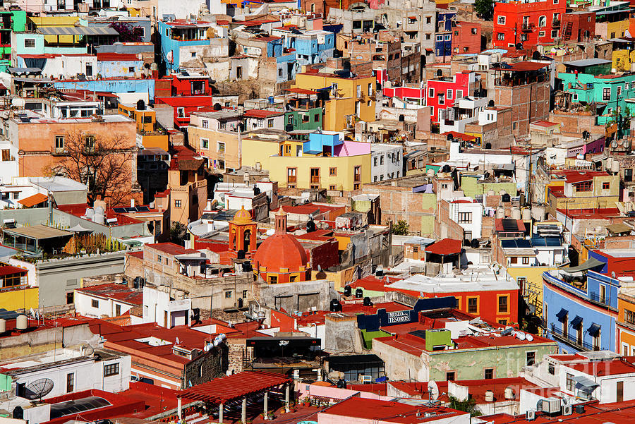 Guanajuato City Color Photograph by Bob Phillips
